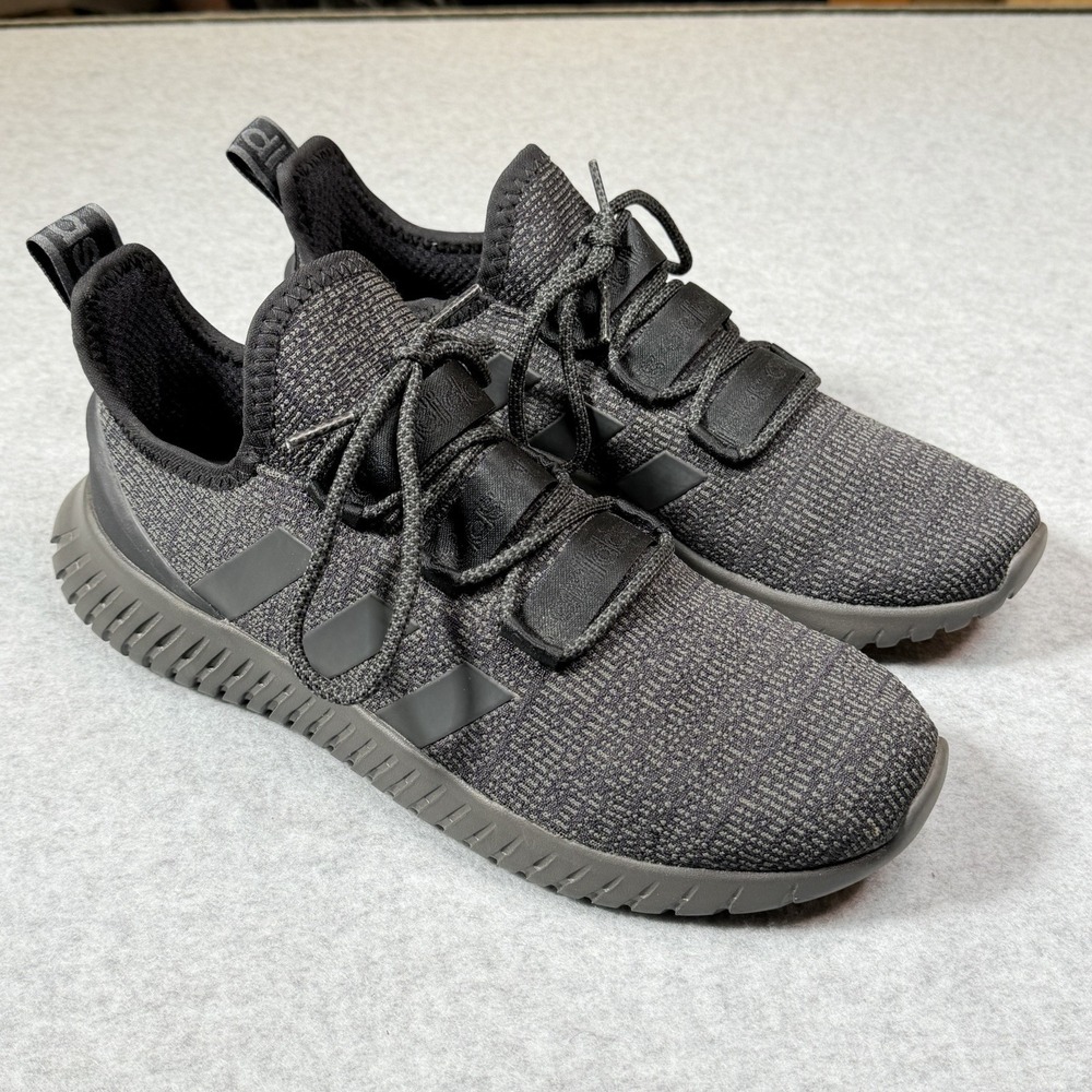 Mint adidas Kaptir Men's Size 9.5 US Black Charcoal Running Shoes Sneaker EE9513